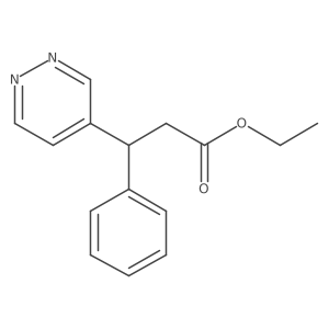 Ethyl 3-phenyl-3-(pyridazin-4-yl)propanoate Structure