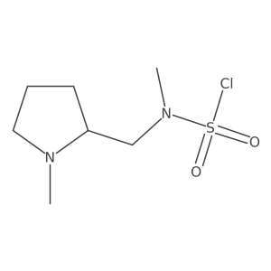 N-methyl-N-[(1-methylpyrrolidin-2-yl)methyl]sulfamoyl chloride Structure