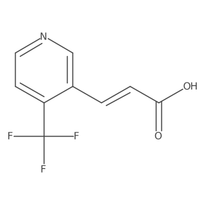 3-[4-(Trifluoromethyl)pyridin-3-yl]prop-2-enoic acid结构式