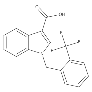 1-[2-(trifluoromethyl)benzyl]-1H-indole-3-carboxylic acid Structure