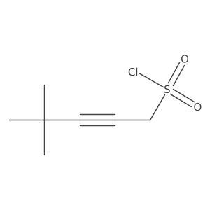 4,4-Dimethylpent-2-yne-1-sulfonyl chloride Structure