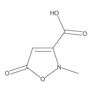 2-Methyl-5-oxo-2,5-dihydro-1,2-oxazole-3-carboxylic acid Structure