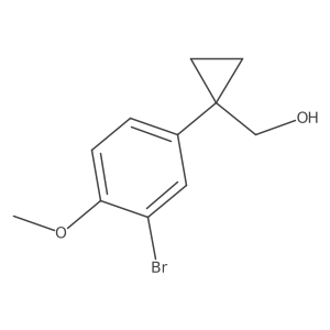 [1-(3-Bromo-4-methoxyphenyl)cyclopropyl]methanol Structure