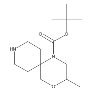 Tert-butyl 3-methyl-4-oxa-1,9-diazaspiro[5.5]undecane-1-carboxylate Structure