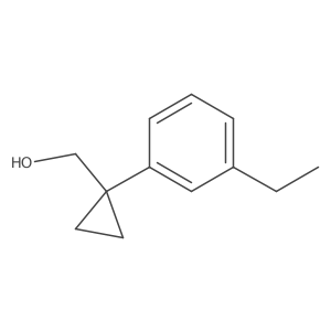 [1-(3-Ethylphenyl)cyclopropyl]methanol Structure