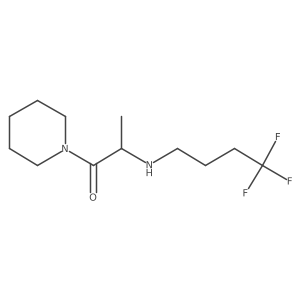 1-Propanone, 1-(1-piperidinyl)-2-[(4,4,4-trifluorobutyl)amino]- Structure