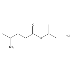 Propan-2-yl 4-aminopentanoate hydrochloride Structure
