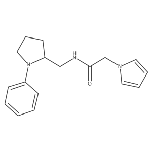 N-((1-phenylpyrrolidin-2-yl)methyl)-2-(1H-pyrrol-1-yl)acetamide Structure