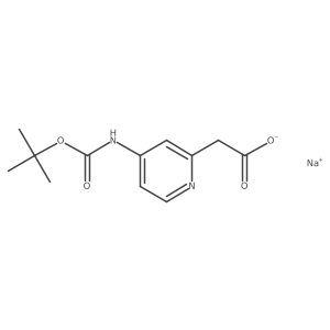 Sodium 2-(4-{[(tert-butoxy)carbonyl]amino}pyridin-2-yl)acetate Structure
