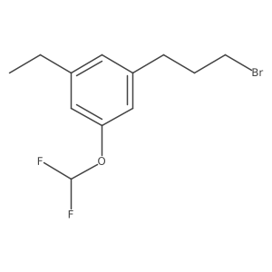 1-(3-Bromopropyl)-3-(difluoromethoxy)-5-ethylbenzene Structure