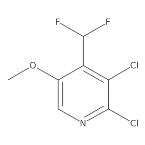 2,3-Dichloro-4-(difluoromethyl)-5-methoxypyridine Structure