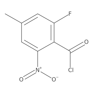 2-Fluoro-4-methyl-6-nitrobenzoyl chloride结构式