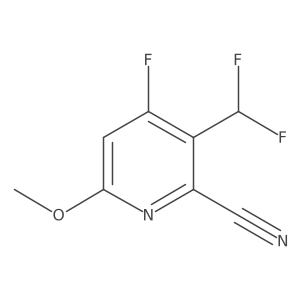 3-(Difluoromethyl)-4-fluoro-6-methoxypicolinonitrile Structure