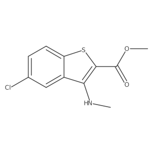 Methyl 5-chloro-3-(methylamino)benzo[b]thiophene-2-carboxylate Structure