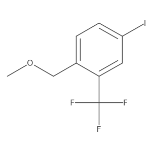 4-Iodo-1-(methoxymethyl)-2-(trifluoromethyl)benzene结构式