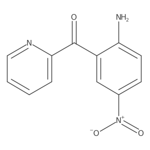 (2-Amino-5-nitrophenyl)(pyridine-2-yl)methanone结构式