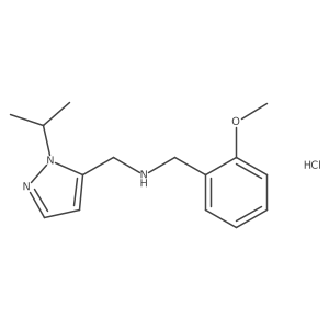1-(1-isopropyl-1H-pyrazol-5-yl)-N-(2-methoxybenzyl)methanamine结构式