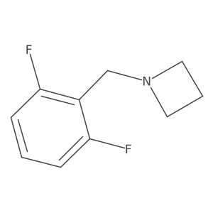 1-(2,6-Difluorobenzyl)azetidine结构式