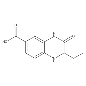 (2r)-2-Ethyl-3-Oxo-1,2,3,4-Tetrahydroquinoxaline-6-Carboxylic Acid结构式