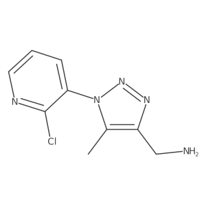 (1-(2-chloropyridin-3-yl)-5-methyl-1H-1,2,3-triazol-4-yl)methanamine Structure