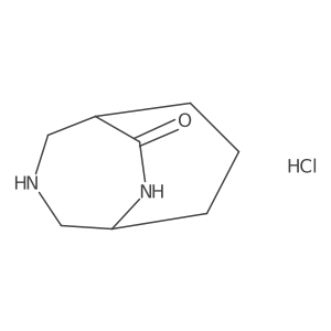 rac-(1R,5R)-3,9-Diazabicyclo[3.3.2]decan-10-one hydrochloride Structure