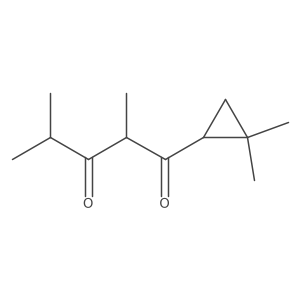 1-(2,2-Dimethylcyclopropyl)-2,4-dimethylpentane-1,3-dione Structure