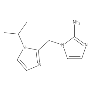 1-{[1-(propan-2-yl)-1H-imidazol-2-yl]methyl}-1H-imidazol-2-amine结构式
