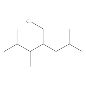 4-(Chloromethyl)-2,3,6-trimethylheptane Structure