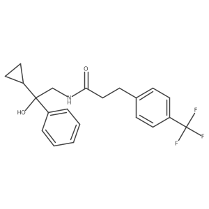 N-(2-cyclopropyl-2-hydroxy-2-phenylethyl)-3-[4-(trifluoromethyl)phenyl]propanamide Structure