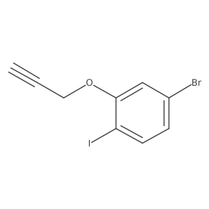 4-Bromo-1-iodo-2-(prop-2-yn-1-yloxy)benzene Structure