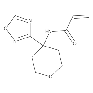 N-[4-(1,2,4-oxadiazol-3-yl)oxan-4-yl]prop-2-enamide结构式