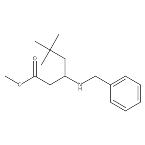 Methyl 3-(benzylamino)-5,5-dimethylhexanoate结构式