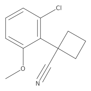 1-(2-Chloro-6-methoxyphenyl)cyclobutane-1-carbonitrile结构式