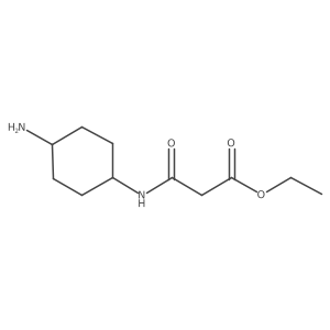 Ethyl 2-[(4-aminocyclohexyl)carbamoyl]acetate结构式
