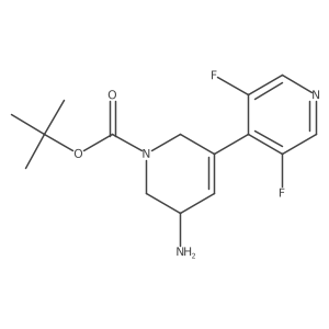 Tert-butyl 3-amino-5-(3,5-difluoropyridin-4-yl)-1,2,3,6-tetrahydropyridine-1-carboxylate Structure