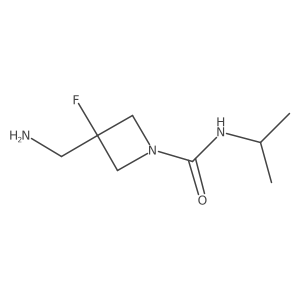3-(aminomethyl)-3-fluoro-N-(propan-2-yl)azetidine-1-carboxamide Structure