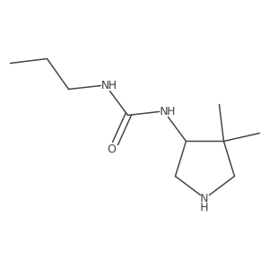 1-(4,4-Dimethylpyrrolidin-3-yl)-3-propylurea Structure