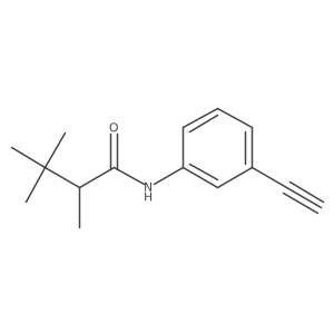 N-(3-ethynylphenyl)-2,3,3-trimethylbutanamide结构式