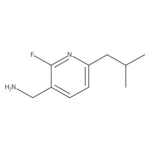 [2-Fluoro-6-(2-methylpropyl)pyridin-3-yl]methanamine结构式