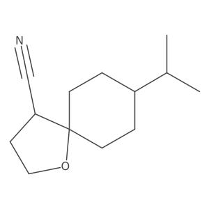 8-(Propan-2-yl)-1-oxaspiro[4.5]decane-4-carbonitrile结构式