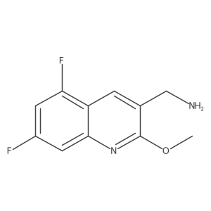 (5,7-Difluoro-2-methoxyquinolin-3-yl)methanamine结构式