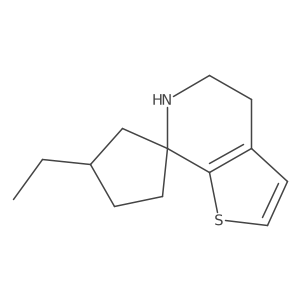 4-ethyl-5',6'-dihydro-4'H-spiro[cyclopentane-1,7'-thieno[2,3-c]pyridine] Structure