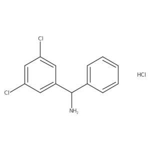(3,5-Dichlorophenyl)(phenyl)methanamine hydrochloride Structure