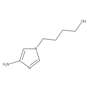 4-(4-amino-1H-imidazol-1-yl)butan-1-ol结构式
