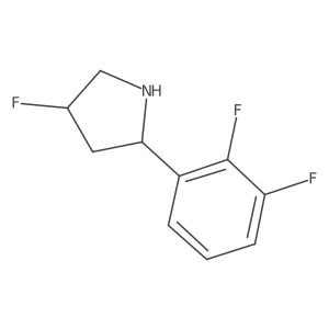2-(2,3-Difluorophenyl)-4-fluoropyrrolidine Structure