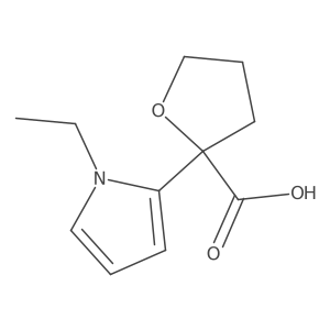 2-(1-ethyl-1H-pyrrol-2-yl)oxolane-2-carboxylic acid Structure