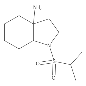 1-(propane-2-sulfonyl)-octahydro-1H-indol-3a-amine结构式