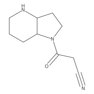3-{octahydro-1H-pyrrolo[3,2-b]pyridin-1-yl}-3-oxopropanenitrile Structure