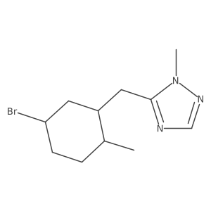 5-[(5-bromo-2-methylcyclohexyl)methyl]-1-methyl-1H-1,2,4-triazole结构式