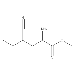 Methyl 2-amino-4-cyano-5-methylhexanoate Structure